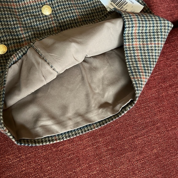 L’agence Houndstooth Mini Skirt with Gold Buttons - Picture 4 of 4